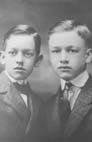 The two brothers - Clarence on the left